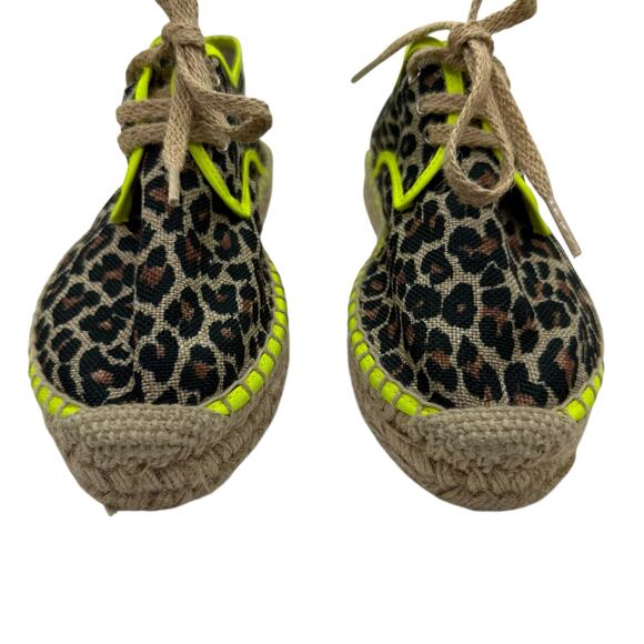 Vilagallo Tropico Blucher Espadrilles Leopard Print Shoes Size 39 / 9 - Picture 3 of 8